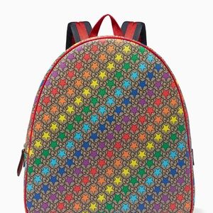 GUCCI Rainbow Star Print Backpack